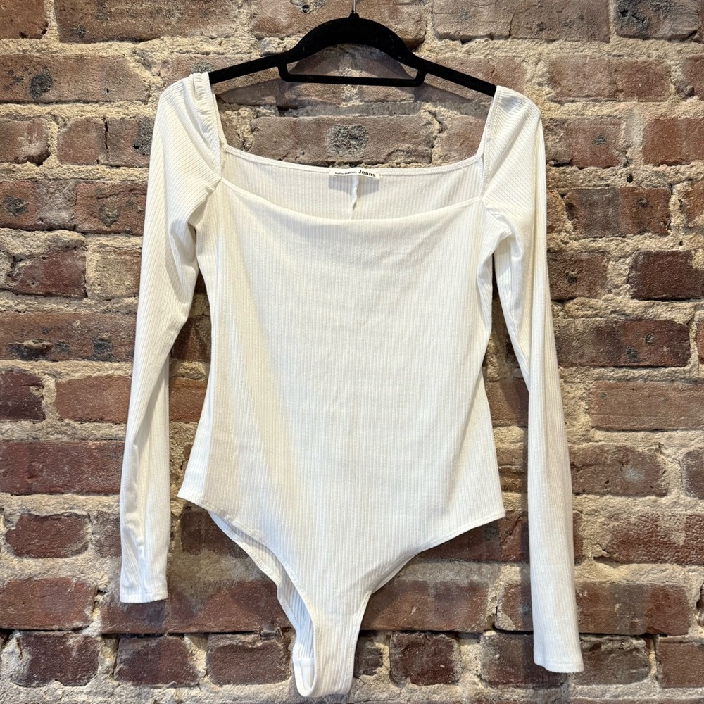 White Reformation Bodysuit